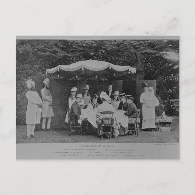 Carte Postale Petit déjeuner à Osbourne (Devant)