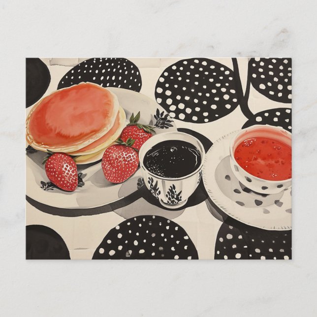 Carte Postale Petit déjeuner du matin (Devant)