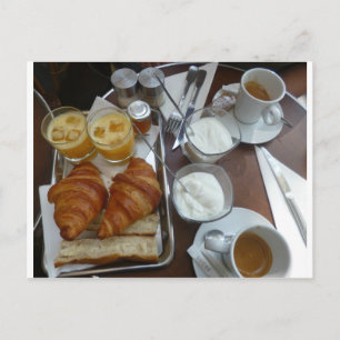 Carte Postale Petit déjeuner français