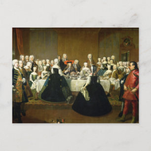 Carte Postale Petit déjeuner mariage