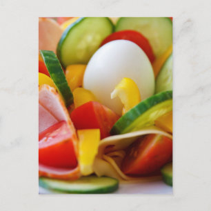 Carte Postale Petit déjeuner végan sain