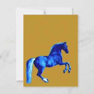 Carte Postale Petit-fils du Godolphin Arabian ... Cheval bleu