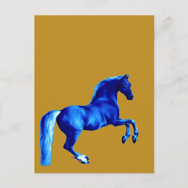 Carte Postale Petit-fils du Godolphin Arabian ... Cheval bleu (Devant)