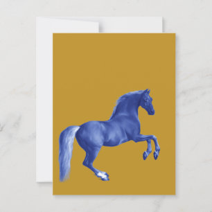 Carte Postale Petit-fils du Godolphin Arabian ... Cheval bleu