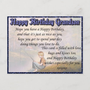 Carte Postale Petit-fils Joyeux Anniversaire