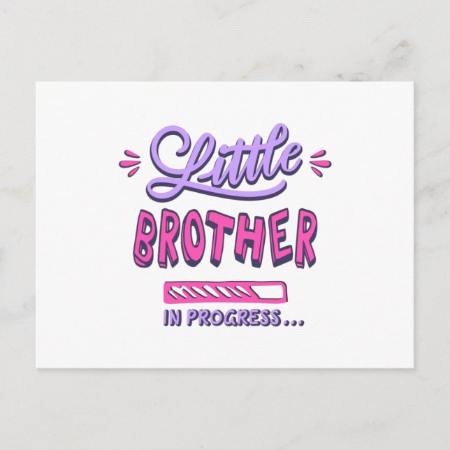 Carte Postale Petit frère en cours (Devant)