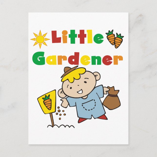 Carte Postale Petit Gardener T-shirts et cadeaux (Devant)