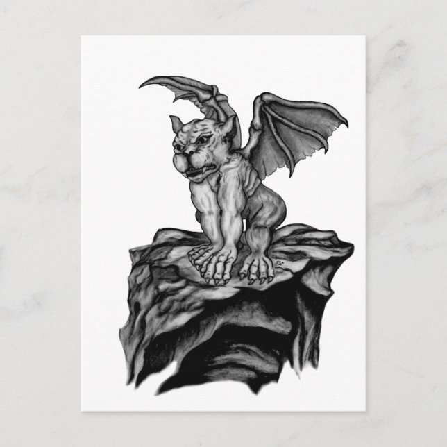 Carte Postale Petit Gargouille Golem (Devant)