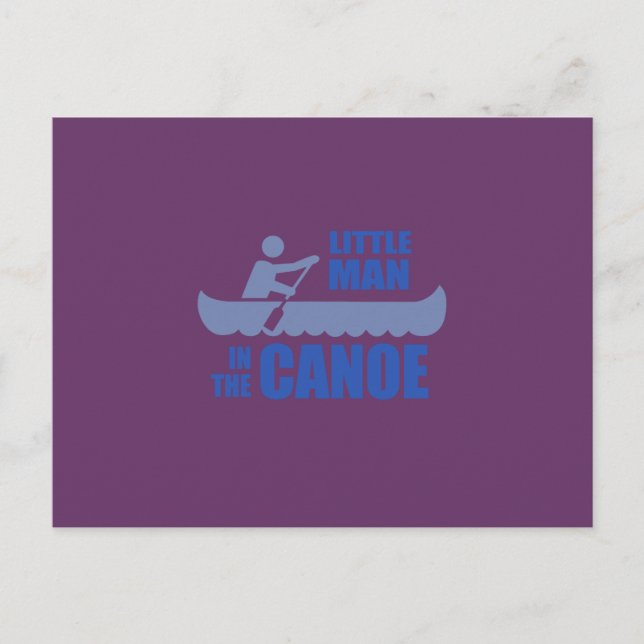 Carte Postale Petit homme en pirogue (Devant)