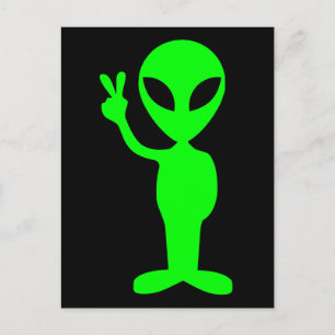 Carte Postale Petit homme vert