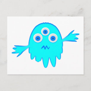 Carte Postale Petit monstre radioactif