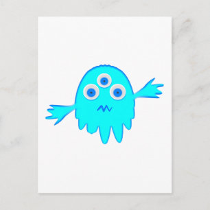 Carte Postale Petit monstre radioactif