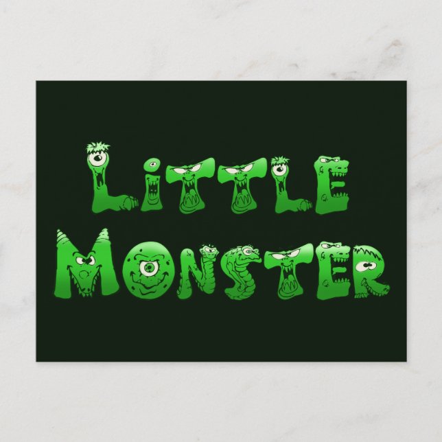Carte Postale Petit monstre tombé (Devant)