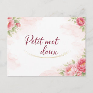 Carte postale Petit mot doux
