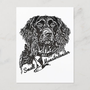 Carte Postale Petit Munsterlander (logo)