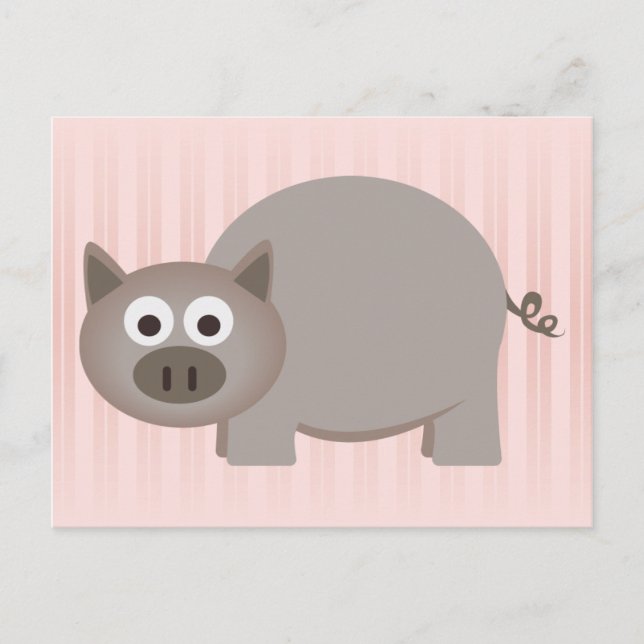 Carte Postale Petit porc Brown (Devant)
