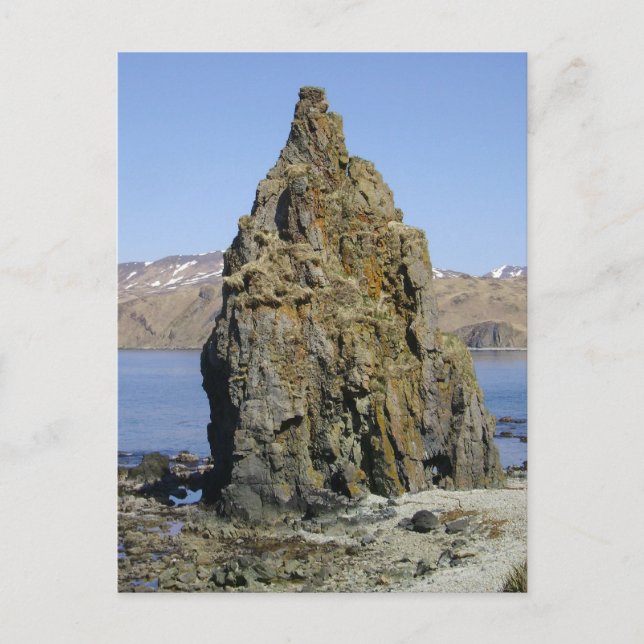 Carte Postale Petit rocher de prêtre, île de l'Unalaska (Devant)