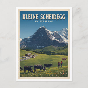 Carte Postale Petit Scheidegg, Oberland bernois Voyage Wengen