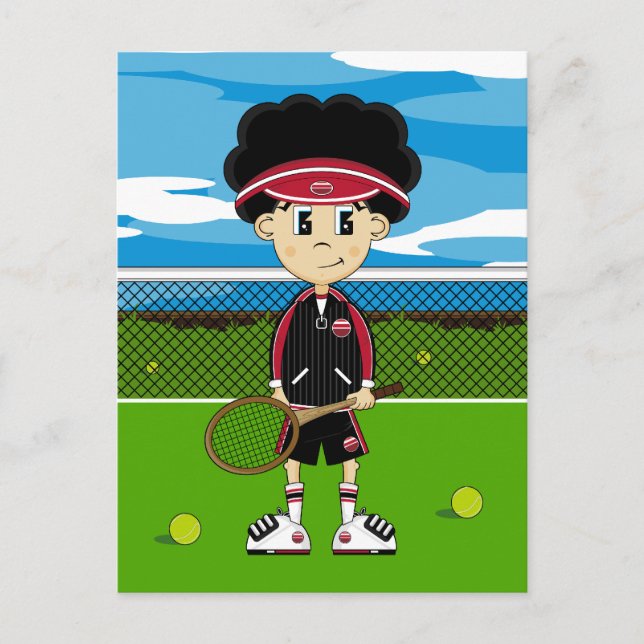 Carte postale Petit Tennis Boy (Devant)