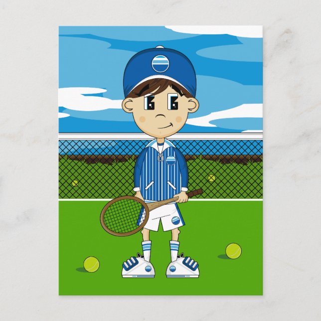 Carte postale Petit Tennis Boy (Devant)