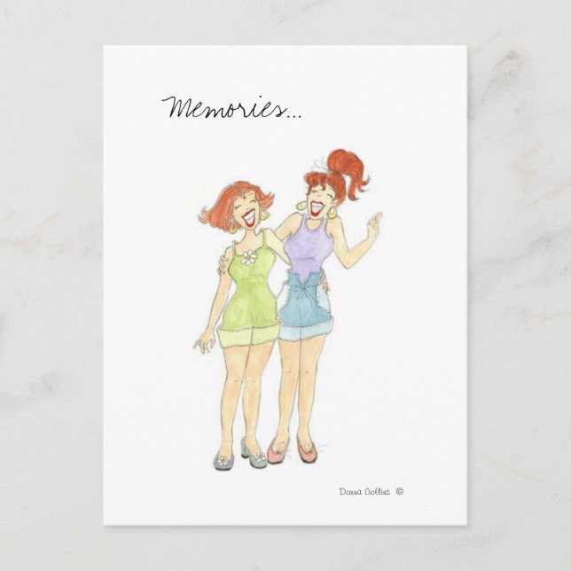 Carte postale petite amie Souvenirs (Devant)
