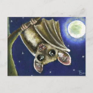 Carte Postale Petite chauve-souris endormie
