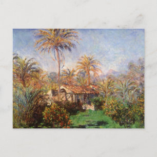 Carte Postale Petite ferme rurale à Bordighera par Claude Monet