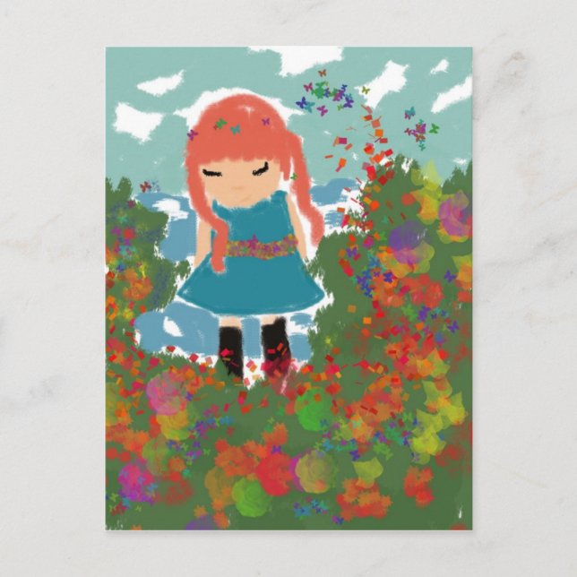 Carte Postale petite fille (Devant)