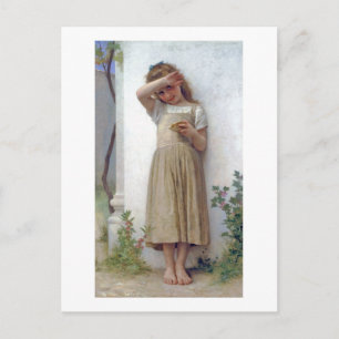 Carte Postale Petite fille, Bouguereau