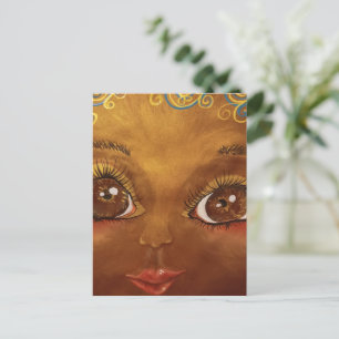 Carte Postale petite fille brune