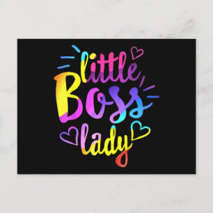 Carte Postale Petite fille patronne mini bos