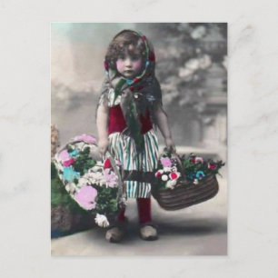 Carte Postale Petite fille vintage