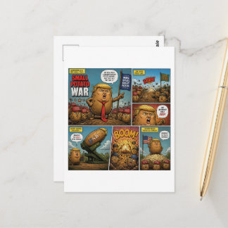 Carte Postale Petite Guerre de la Pomme de Terre Comic