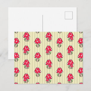 Carte Postale Petite Illustration de Champignon