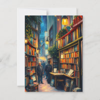 Petite Librairie Dans Un Coin Cosy D'Une Ville