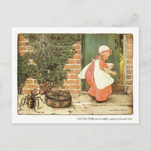 Carte Postale Petite Miss Muffet Nursery Rhyme