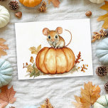 Carte Postale Petite petite aquarelle Souris Halloween Citrouill<br><div class="desc">Cette conception peut être personnalisée en choisissant l'option Modifier la conception. Vous pouvez également transférer sur d'autres objets. Contactez-moi à l'adresse colorflowcreations@gmail.com ou utilisez l'option conversation en haut de la page si vous souhaitez avoir cette conception sur un autre produit ou si vous avez besoin d'aide pour cette conception. Voir...</div>