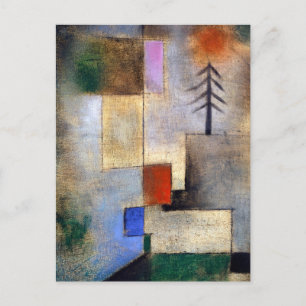 Carte Postale Petite photo de sapin - Paul Klee - Paysage abstra