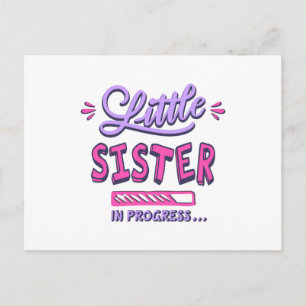 Carte Postale Petite soeur en cours