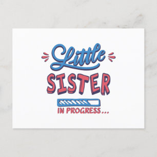 Carte Postale Petite soeur en cours