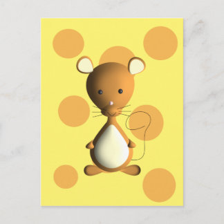 Carte Postale Petite souris Cheesy