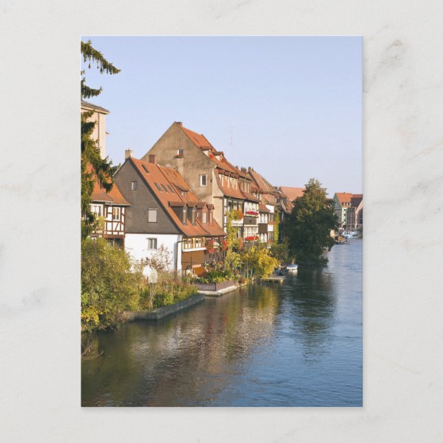 Carte Postale Petite Venise (Klein Venedig) et rivière Regnitz (Devant)