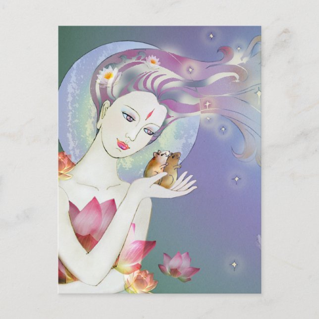 Carte Postale Petites Bottes Pixy - Stargazing (Devant)
