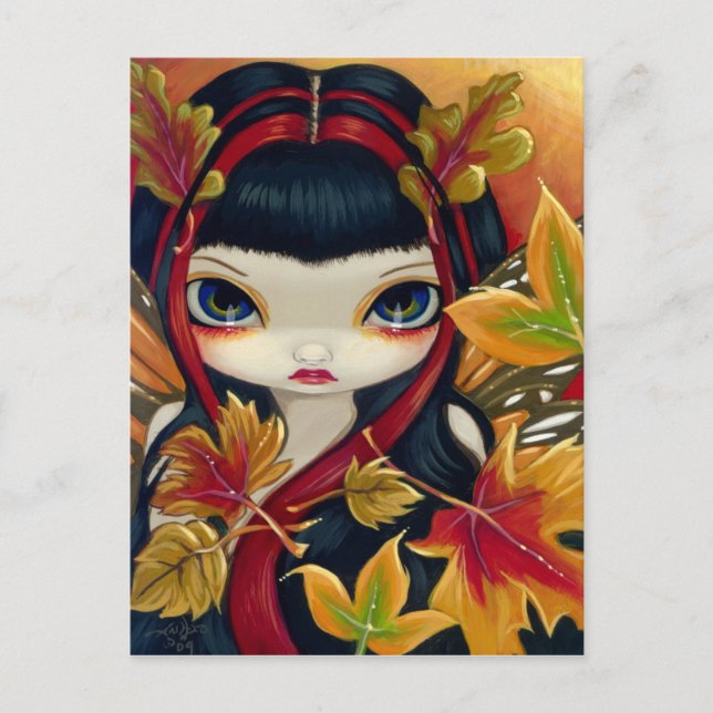 Carte postale "Petites feuilles d'automne" (Devant)