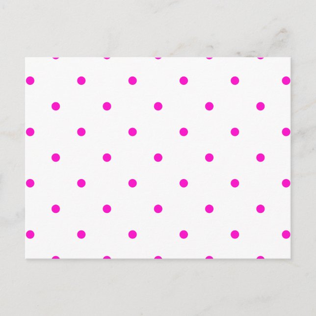 Carte Postale Petits À petits pois roses (Devant)