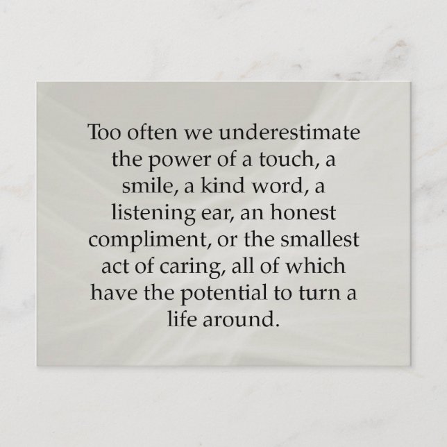 Carte Postale Petits actes de soins (Devant)