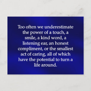 Carte Postale Petits actes de soins