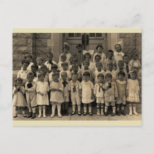 Carte Postale Petits Cherubs de la classe scolaire du dimanche