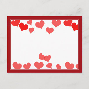 Carte Postale Petits Cœurs - Ajoutez Votre Message