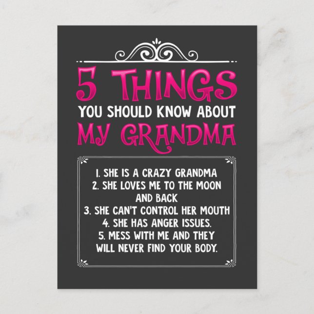 Carte Postale Petits-enfants drôles Petits-enfants Meilleure gra (Devant)